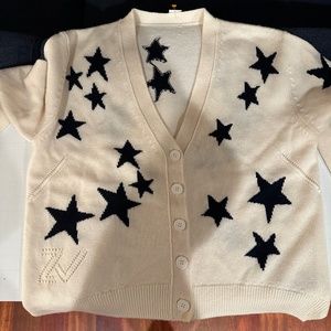 Cardigan sweater (100 percent cashmere)